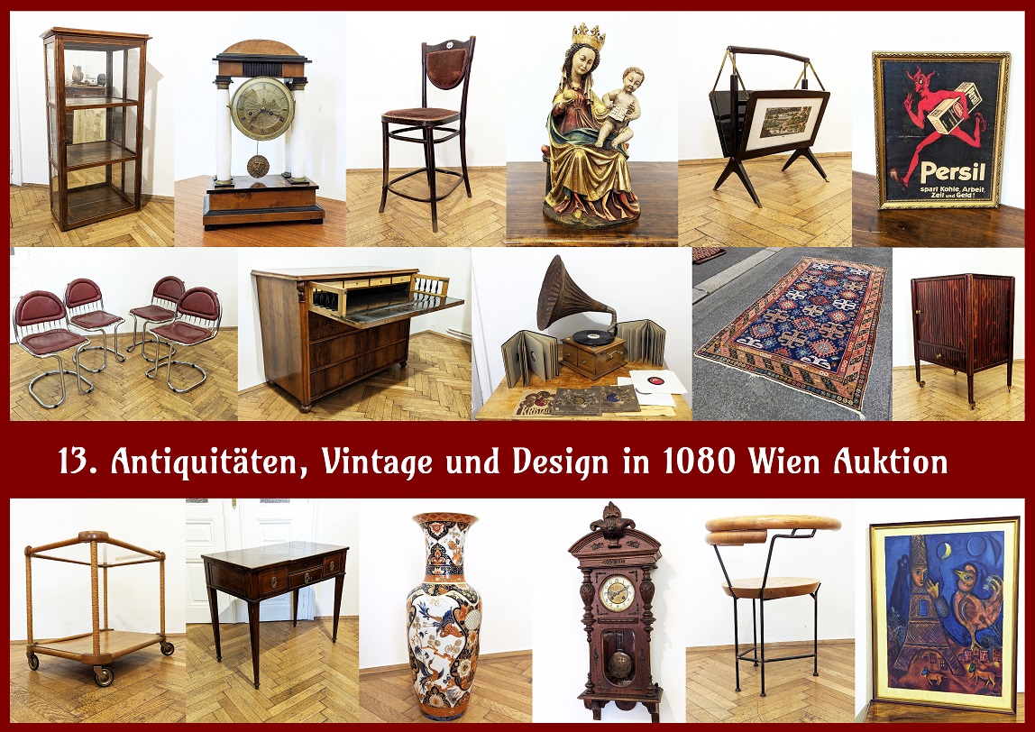 13. Antiquitäten, Vintage und Design in 1080 Wien Auktion
