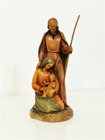 Handgeschnitzte Heiligen- / Holzfigur "Jesus, Maria und Josef"