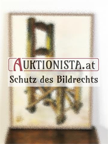 Gemälde Öl auf Leinwand "Stuhl" signiert Georg Rauch