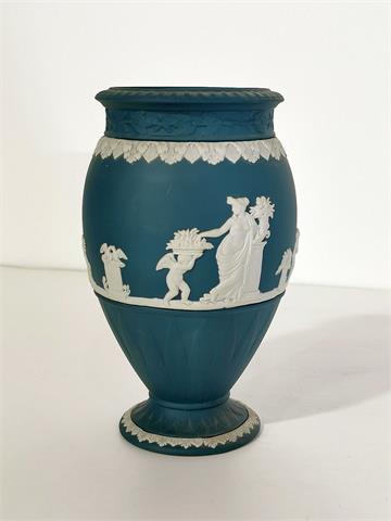 Türkisgrüne Wedgwood Jasperware Vase