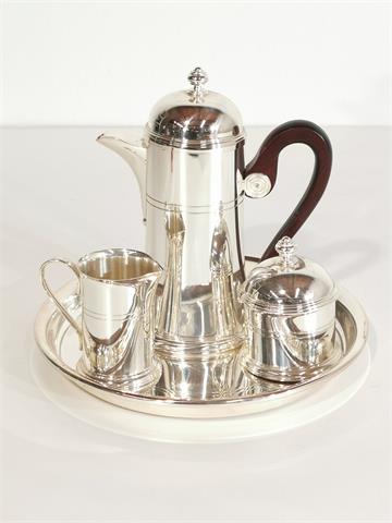 Versilberte englische Tee- / Kaffeekannen Set "Prince of Wales" von BSF