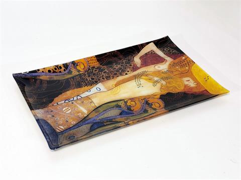 Großer Servierteller mit Gustav Klimt Motiv
