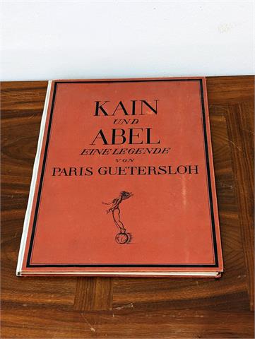 Altes limitiertes Buch "Kain und Abel" von Albert Paris Güthersloh