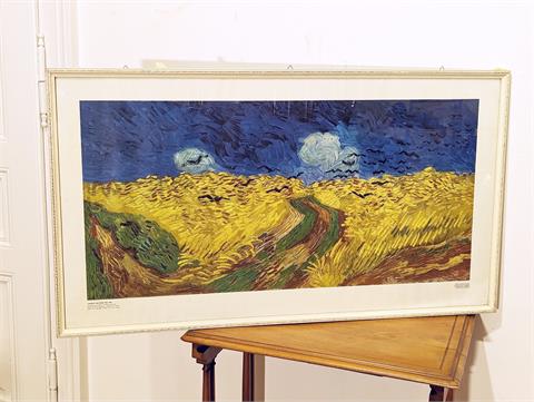 Kunstdruck "Kornfeld mit Krähen" von Vincent van Gogh