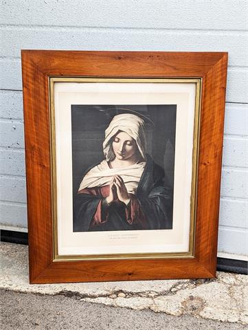 Kunstdruck "Die Heilige Maria im Gebete" nach Giovanni Battista