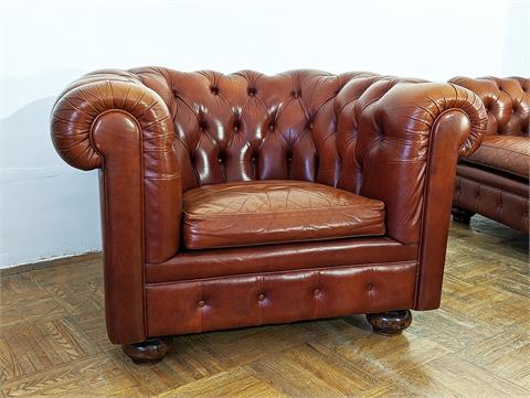 Klassisches Chesterfield Clubfauteuil / Clubsessel