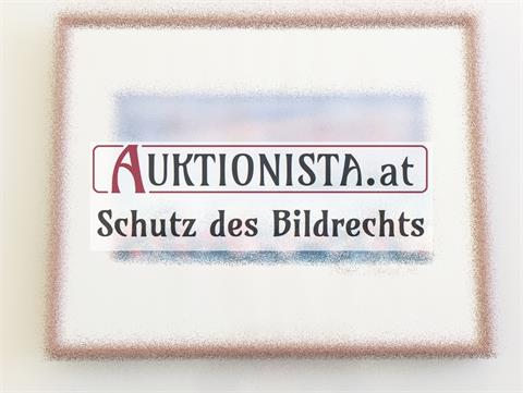 Farblitographie  "Blumenfeld" signiert E. Miksch-Aichenegg