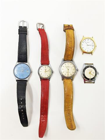 Konvolut 5 Vintage Uhren