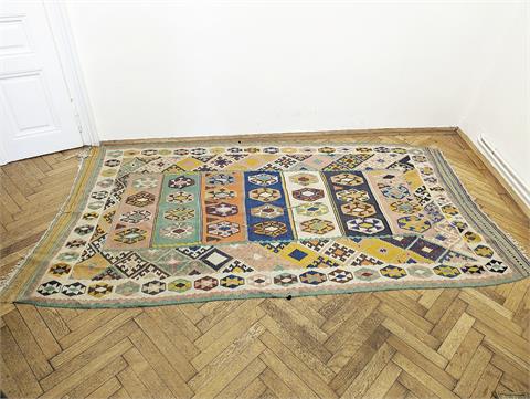Antiker handgeknüpfter orientalischer "Kelim" Teppich