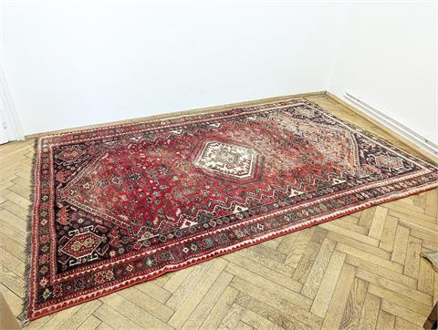 Alter handgeknüpfter orientalischer "Shiraz" Teppich