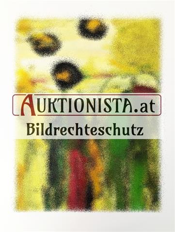 Gemälde Acryl auf Karton "Blumenfeld" signiert Gerald Nigl