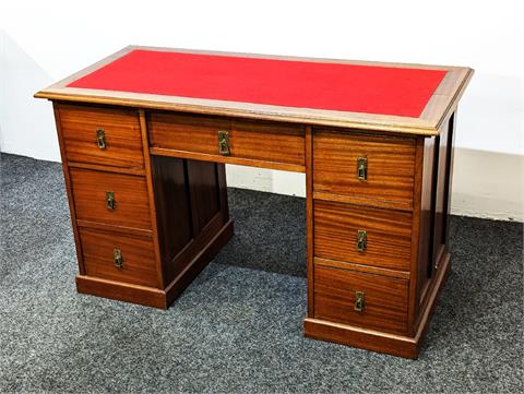 Eleganter freistehender Jugendstil Schreibtisch