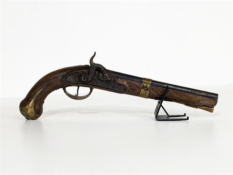 Antike einschüssige Vorderlader Pistole mit Perkussionsschloss