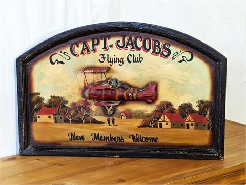Holzbild "Capt-Jacobs Flying Club"