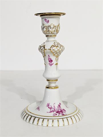 Prunkleuchter / Kerzenständer "Dekor Purpur 6110" Augarten Porzellan