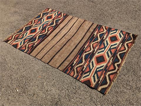 Alter handgeknüpfter orientalischer "Kelim" Teppich