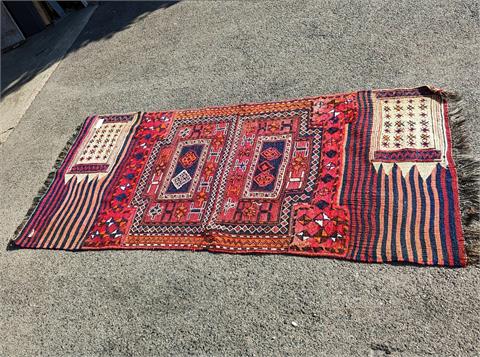 Alter handgeknüpfter orientalischer "Kelim" Teppich