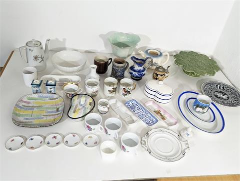 Konvolut diverses Porzellan und Keramik