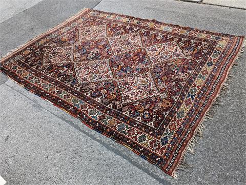 Alter handgeknüpfter orientalischer (Shiraz) Teppich