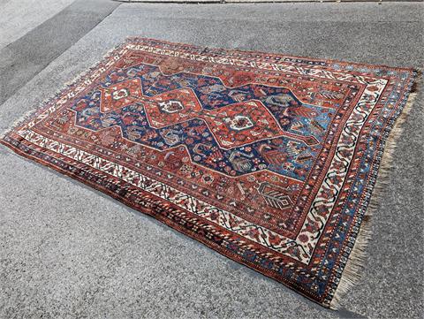 Alter handgeknüpfter orientalischer (Shiraz) Teppich
