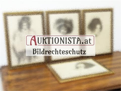 Vier alte Kunstdrucke nach Gustav Klimt