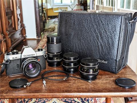 Analoge Vintage Spiegelreflexkamera Rolleiflex SL35