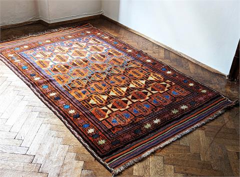 Alter handgeknüpfter orientalischer Belutsch Teppich