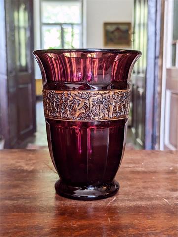 Art Deco Vase von August Walther & Söhne D.R.P.