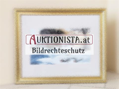 Gemälde Aquarell auf Papier "Salzburg" signiert W. Kurz