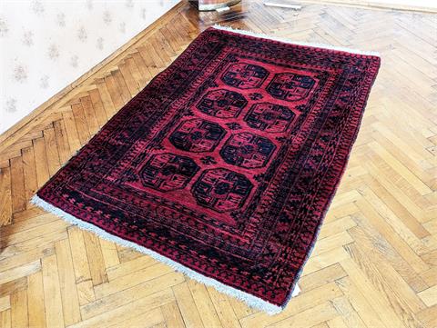 Alter handgeknüpfter orientalischer (Afghane) Teppich
