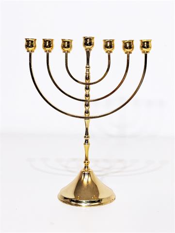 Vergoldeter Menorah Kerzenständer von Karshi Jeursalem
