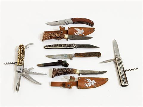 Konvolut Vintage Jagd- und Taschenmesser