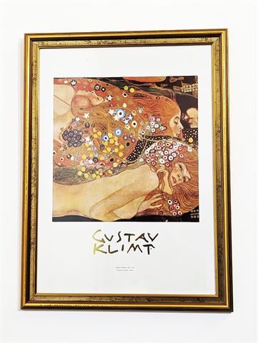 Hochwertiger Kunstdruck "Gustav Klimt - Aqua Mossa"