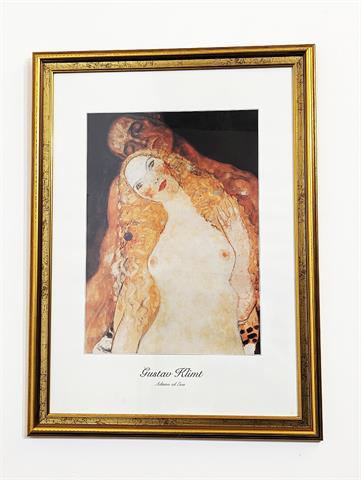 Hochwertiger Kunstdruck "Gustav Klimt - Adam und Eva"