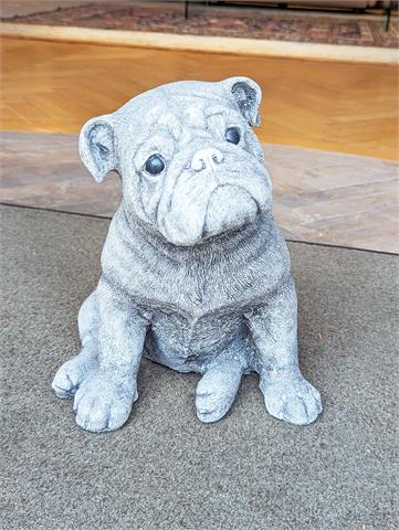Steinfigur "Französische Bulldogge"