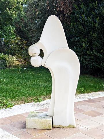 Große italienische Marmorfigur "Kuss der Liebenden"