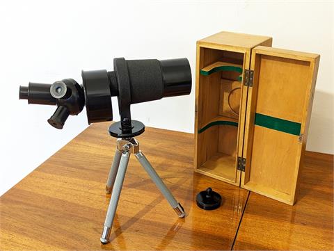 Spektiv / Teleskop von Carl Zeiss (Wien) mit Okularrevolver