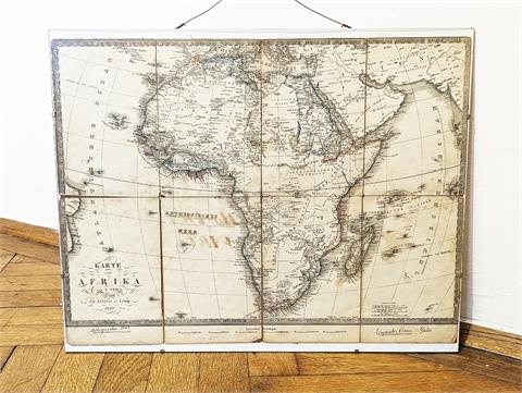 Antike (Falt-) Landkarte "Afrika" von Artaria & Company (Wien)