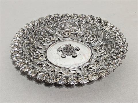 Elegante Biedermeier Silberschale