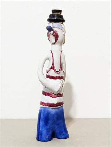 Keramikflasche "Der pessimistische Clown" von Anzengruber Keramik