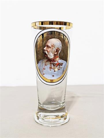 Altes Trinkglas "Kaiser Franz Josef"