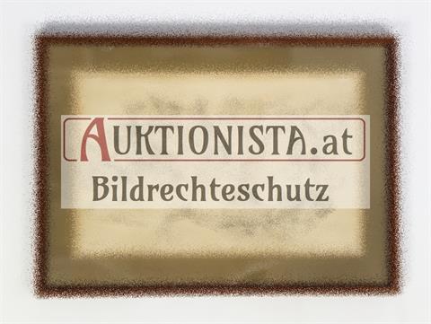 Bleistiftzeichnung auf Karton "Dürensee, Monte Cristalo" signiert Goebel