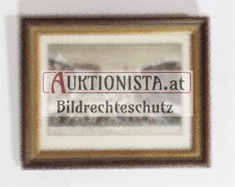 Kolorierter Kupferstich  "Prospect des Wienerischen Neu Markts" von Johann Adam Delsenbach