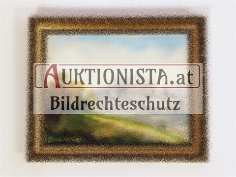 Gemälde Öl auf Platte "Salzburg" signiert Neuwirth