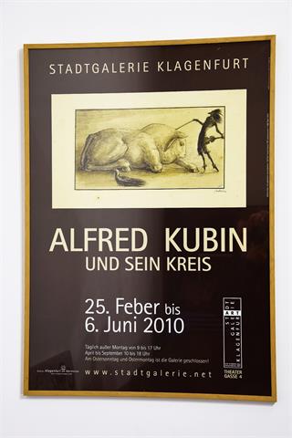 Gerahmtes Ausstellungsplakat Alfred Kubin 