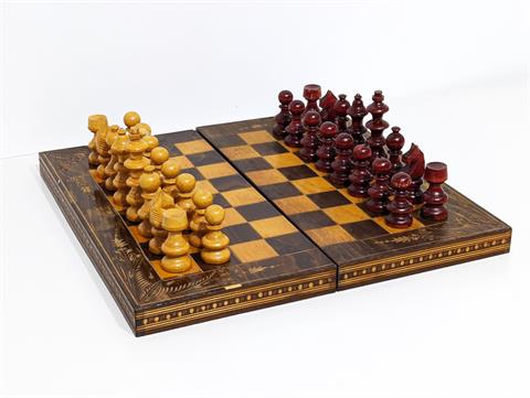 Vintage Schachspiel aus Holz