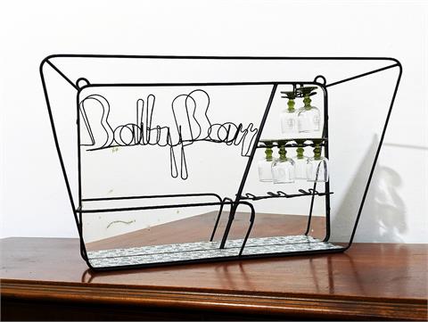 Mid-Century Bar "Baby Bar" aus Stahlgeflecht zum aufhängen