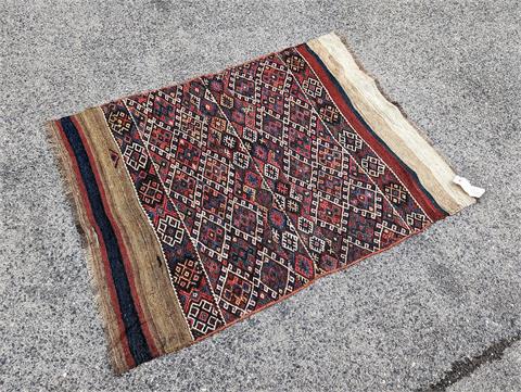Alter handgeknüpfter orientalischer Teppich (Mafrasch)
