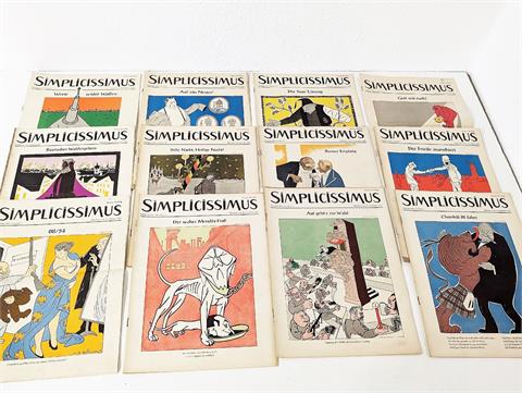 Vintage Satiremagazin "Simplicissimus" Jahresausgabe 1954