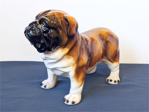 Porzellanfigur "Englische Bulldogge"